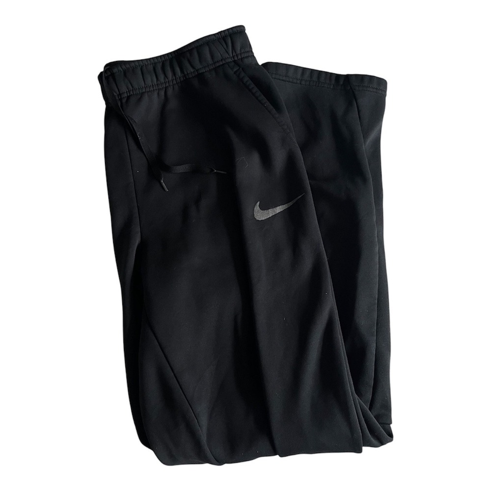 Nike Mens Dri-FIT Training Pants Black Large Training Gym Straight Leg Light